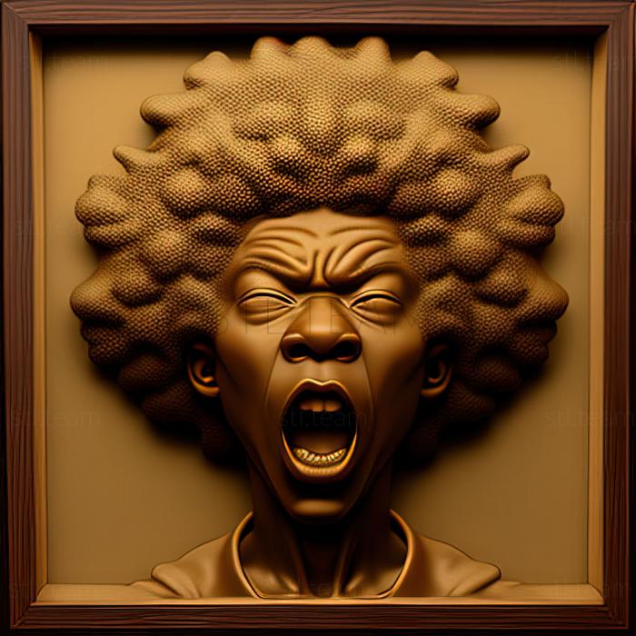 3D модель Збентеження Bouffalant Afro GO Buffron NO (STL)